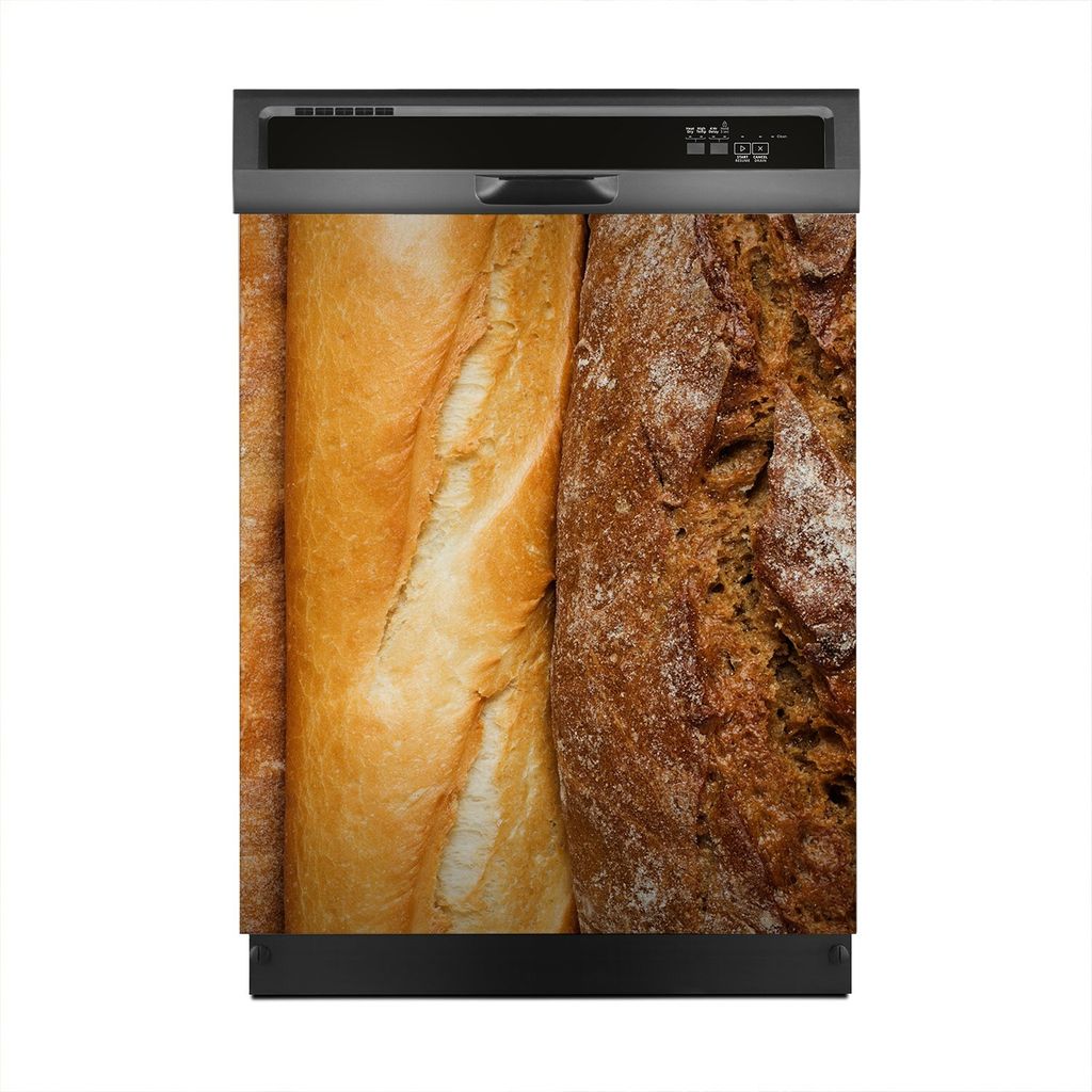 Magnete Dekorative 60x70 cm Küche Magnetmatte Spülmaschine - frisches Brot Lebensmittel