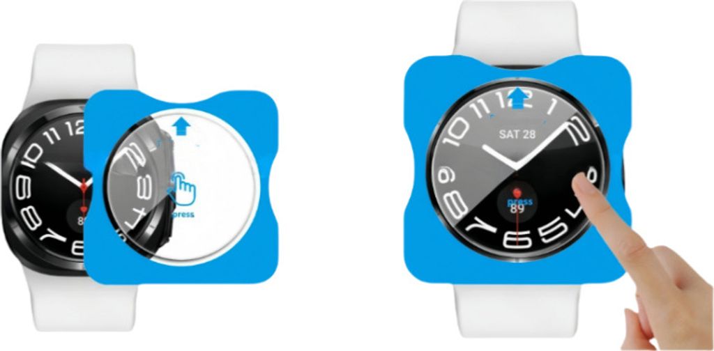 INF Displayschutzfolie aus gehärtetem Glas für Samsung Galaxy Watch (2er-Pack) Samsung Galaxy Watch 7 40mm