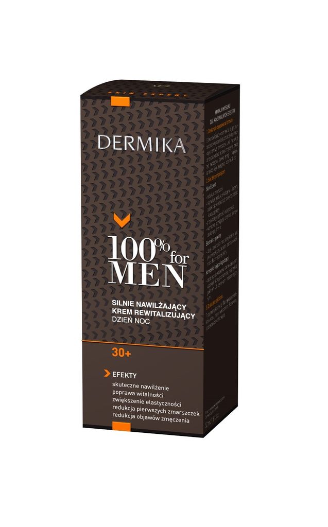 DERMIKA 100% for Men Creme 30+ hoch feuchtigkeitsspendende revitalisierende Tages-/Nachtcreme 50ml