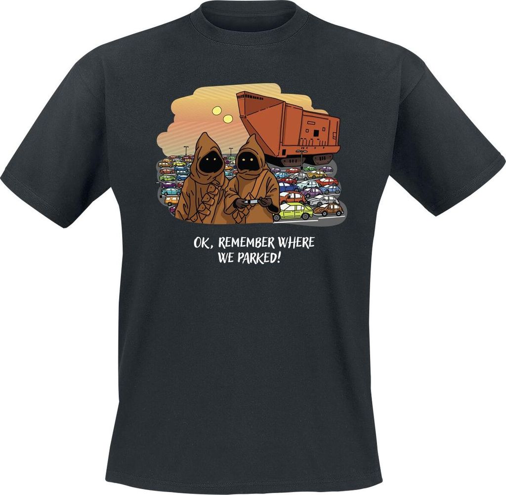 Star Wars T-Shirt Herren Jawa - Ok, Remember Where We Parked! navy XXL