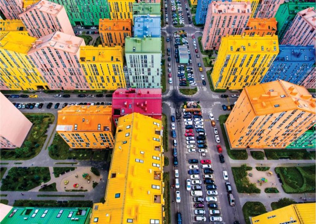 Roovi Puzzle Colourful Kiev - 1000 Teile Puzzle