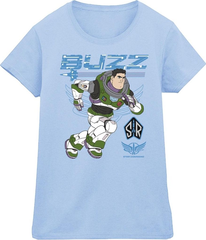 Disney - "Lightyear Run To Action" T-Shirt für Damen BI29144 (L) (Babyblau)