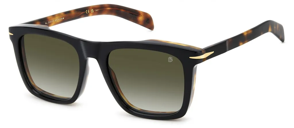 Lunettes de soleil David Beckham DB 7000/S Noir et Doré Tailled 53/20