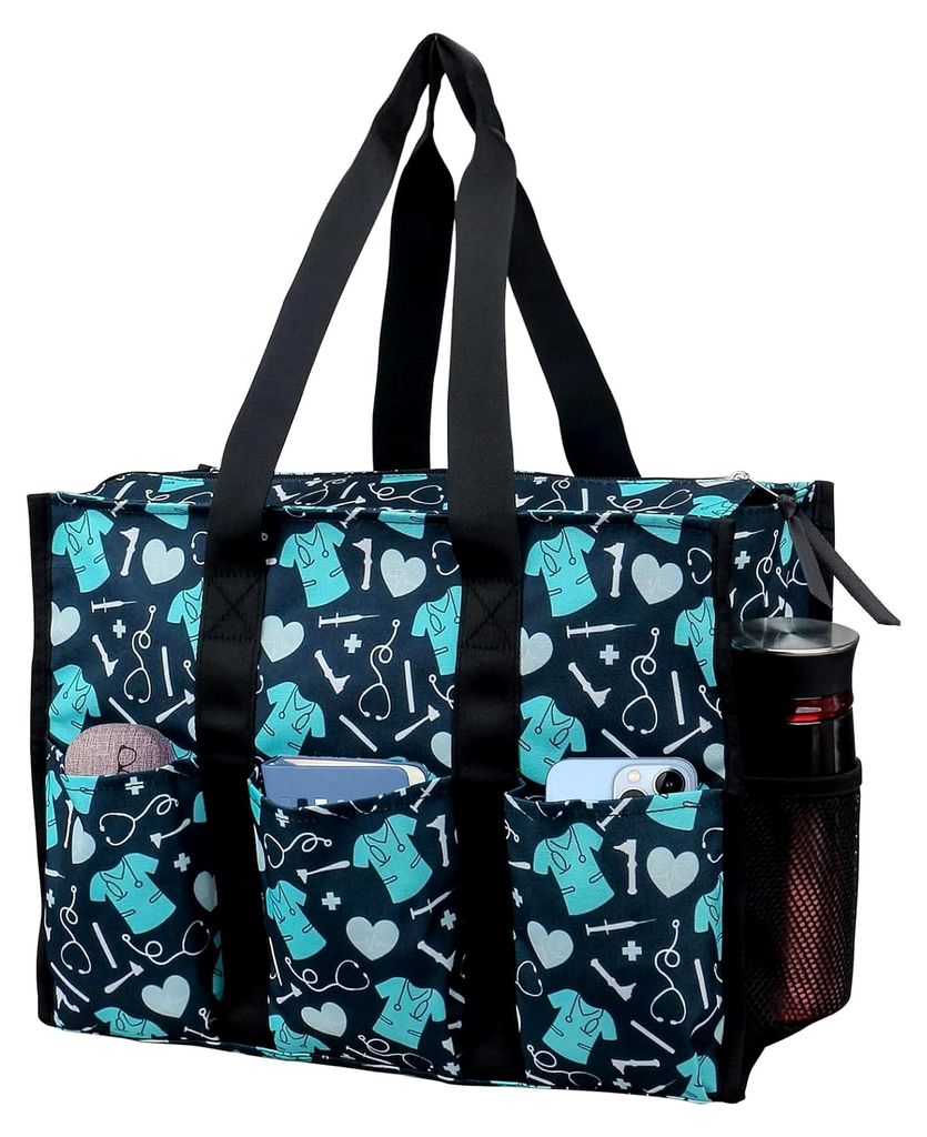 Krankenschwestertaschen für die Arbeit, Stilltasche, mehrere Taschen, wasserdicht, Organisation, Reißverschluss, Kliniktasche für Krankenpfleger...