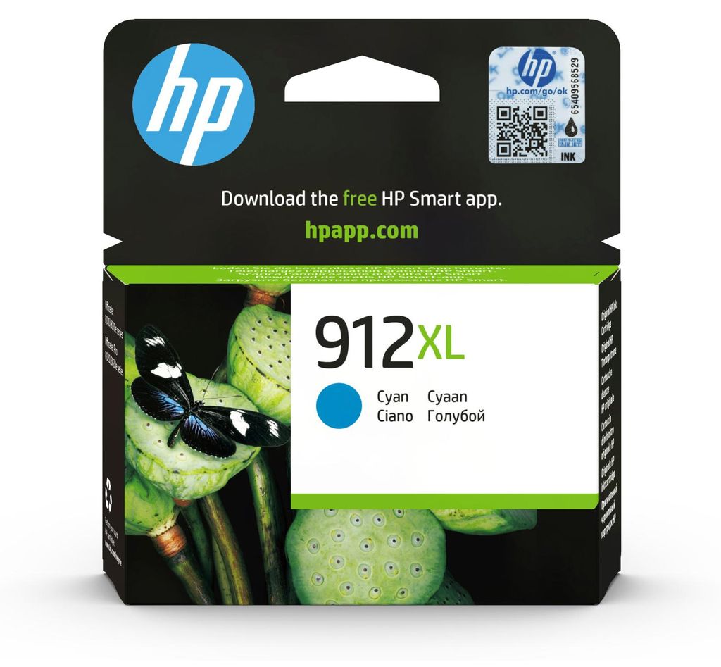 HP Cartuccia di inchiostro ciano originale 912XL ad alta Immagine del prodotto 