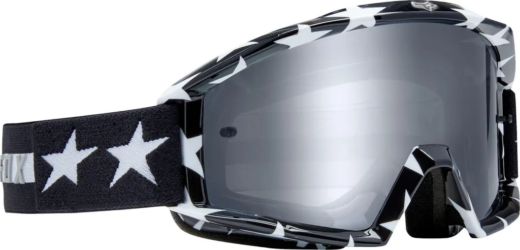 Masque FOX Main Stripe Motocross Noir et Blanc - Taille Unique MX Goggle