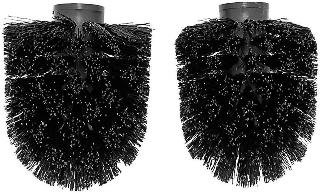 Sena WC-Reinigungsbürste Ersatz Bürstenkopf - 10 Stück schwarz, 12mm Gewinde, WC Bürsten, (Bürstenkopf, WC Garnitur, Set, Toiletten-Bürste, T...