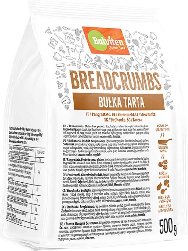 BUŁKA TARTA BEZGLUTENOWA 500 g - BALVITEN