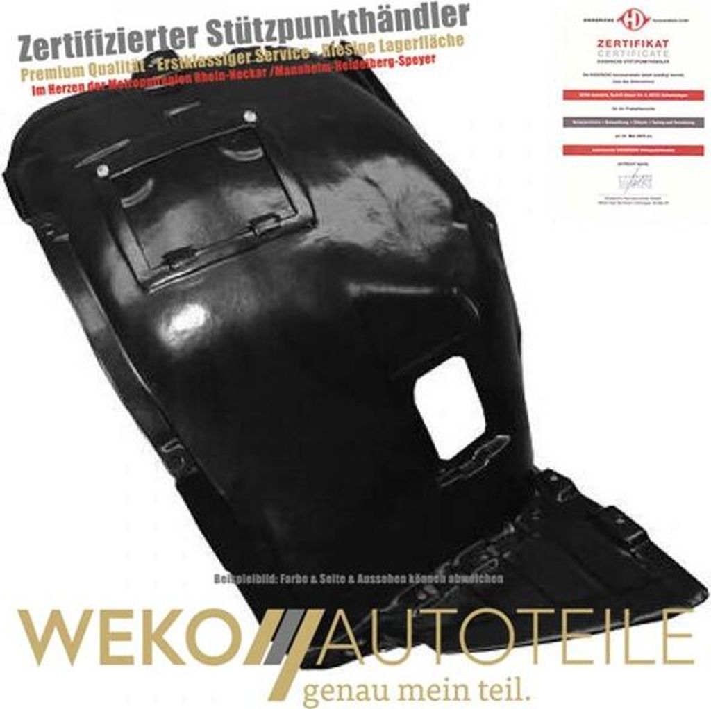 Verkleidung Radhaus vorne rechts DIEDERICHS 1216008 für BMW