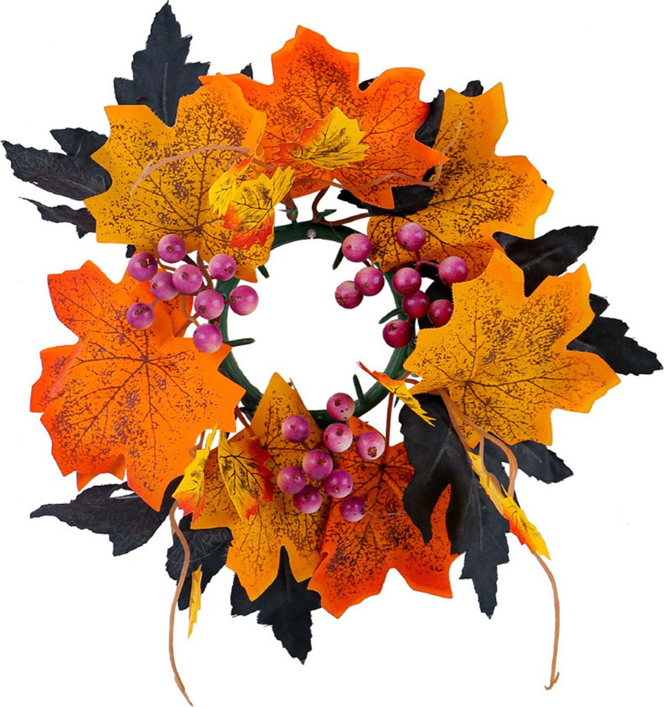 Halloween Ahornblatt Kranz Herbst Girlande Künstliche Reben Tür Hängen Anhänger Halloween Thanksgiving Hause Dekoration