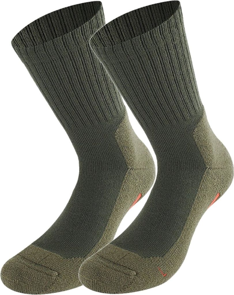 Lenz Unisex Socken Trekking 5.0 2 Paar , Grün, 35 - 38