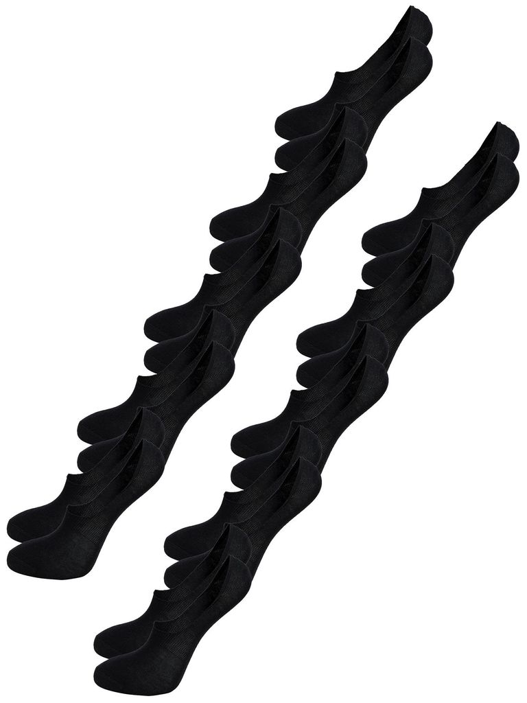 Tazzio Herren Füßlinge Babet Invisible 10er-Pack A905 (Schwarz, 43-46)
