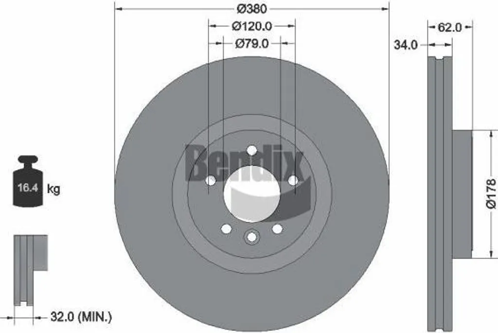 Disque de frein pour Range Rover et Defender remplaçant la pièce LR098968