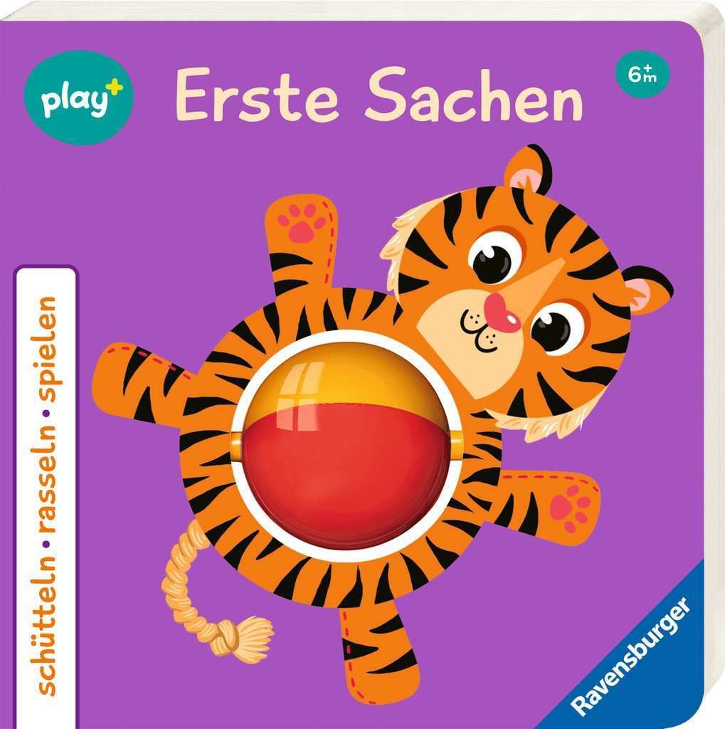 Ravensburger Buch Pappbilderbuch play+ schütteln, rasseln, spielen Erste Sachen 45624