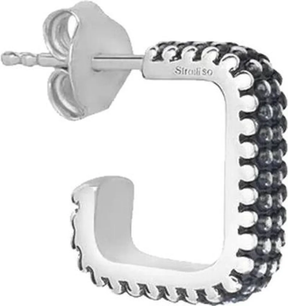 Mono Orecchino Cerchio Uomo Stroili Argento 1688335 - Stile Rock