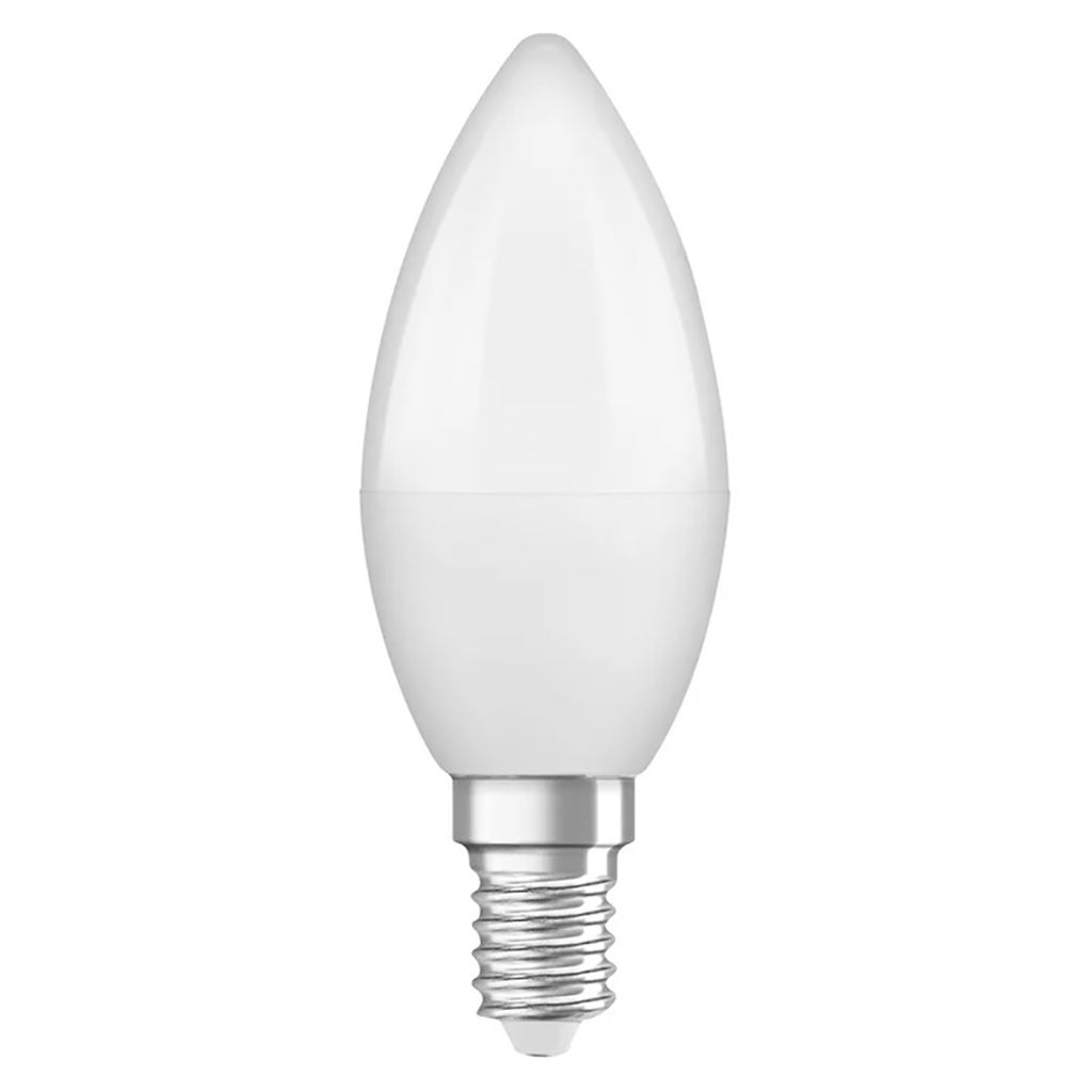 Osram LED Leuchtmittel Kerze 4,9W = 40W E14 matt 470lm Tageslicht 6500K kaltweiß