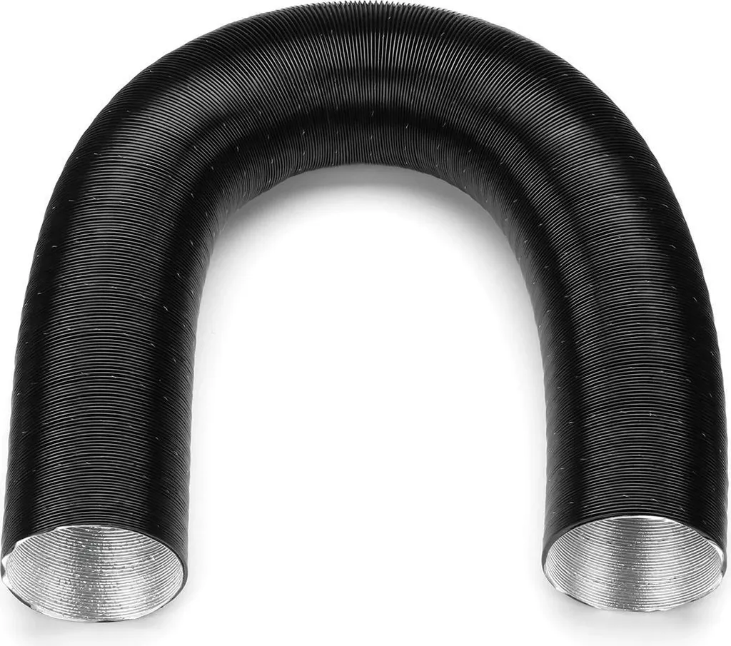 Tuyau d'air chaud Ø 75/90 mm Longueur 100 cm pour Chauffage Diesel Blanc