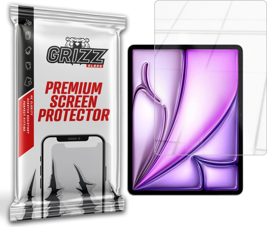 Hybriertes Glas GrizzGlass HybridGlass für Apple iPad Air 13" 2024 (6. Generation)