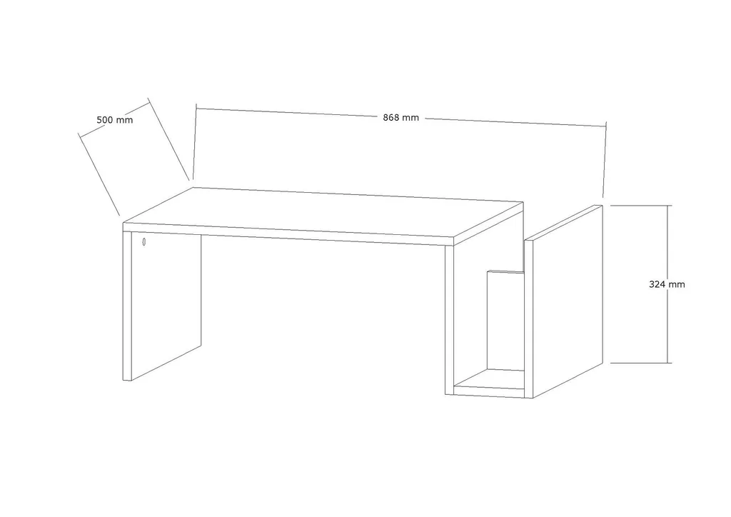 Table Basse Anthracite Anti-Rayures - Table de Salon Durable Memo - 6