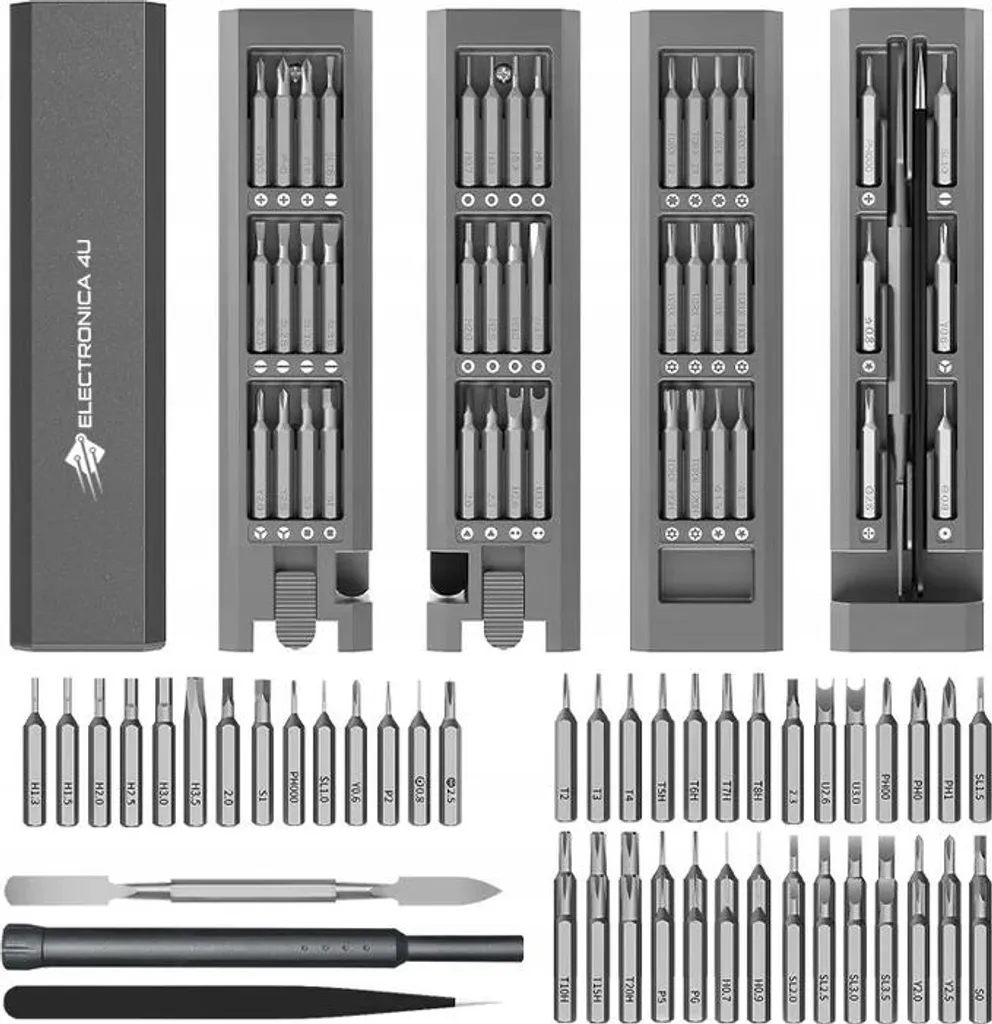 Mini Set Cacciaviti 46 in 1 S2 per Casa e Piccole Riparazioni