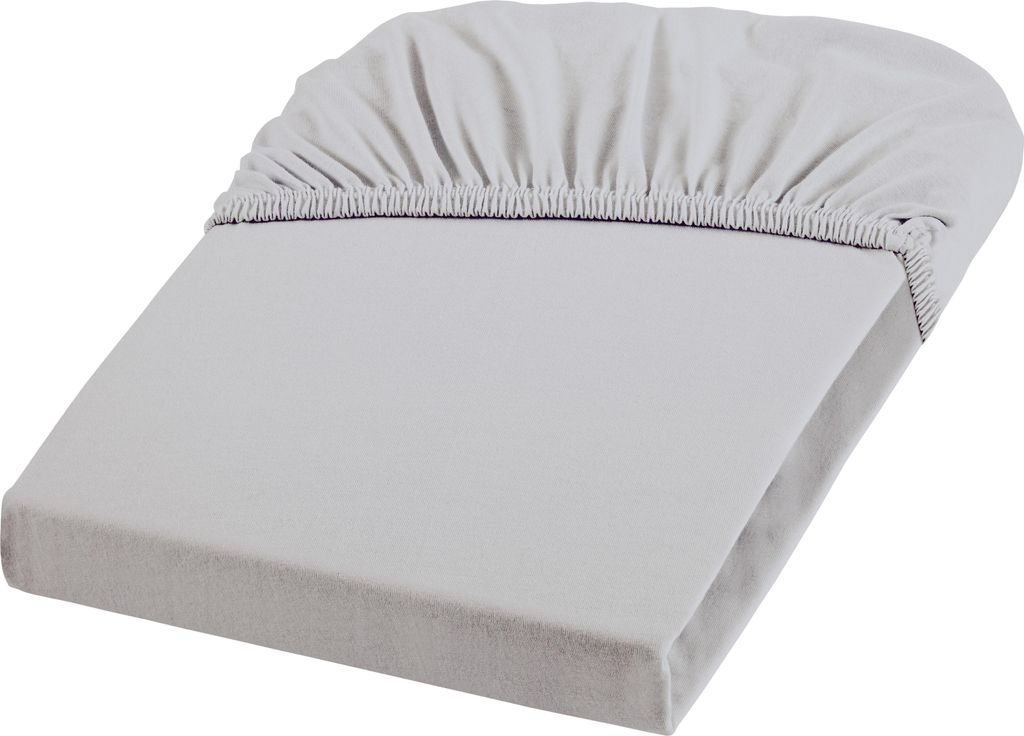 Fleuresse Mako-Jersey-Spannlaken Jenny C, silber