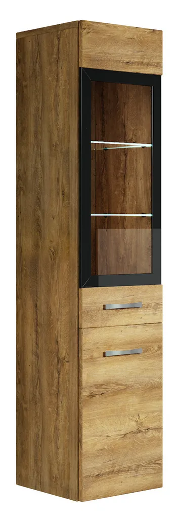 Armoire de salle de bain Rio 131 cm chêne brun - Colonne de rangement