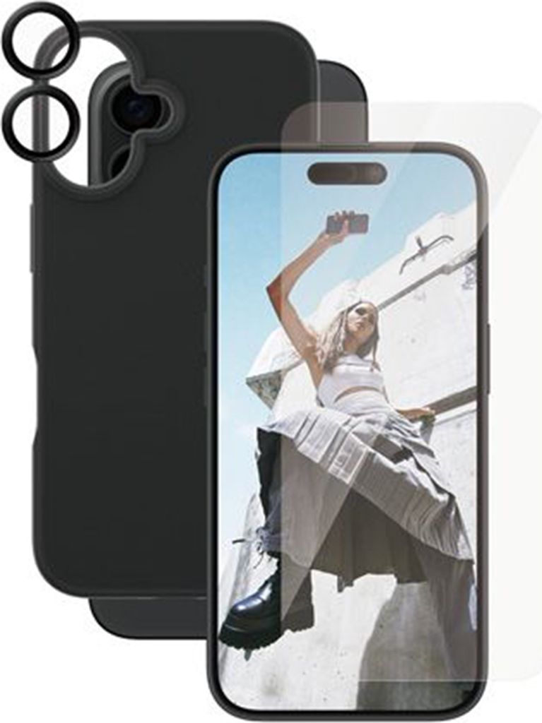 PanzerGlass CARE by Fashion 3-in-1 Set iPhone 16, Cover, Apple, Apple - iPhone 16, Transparent
