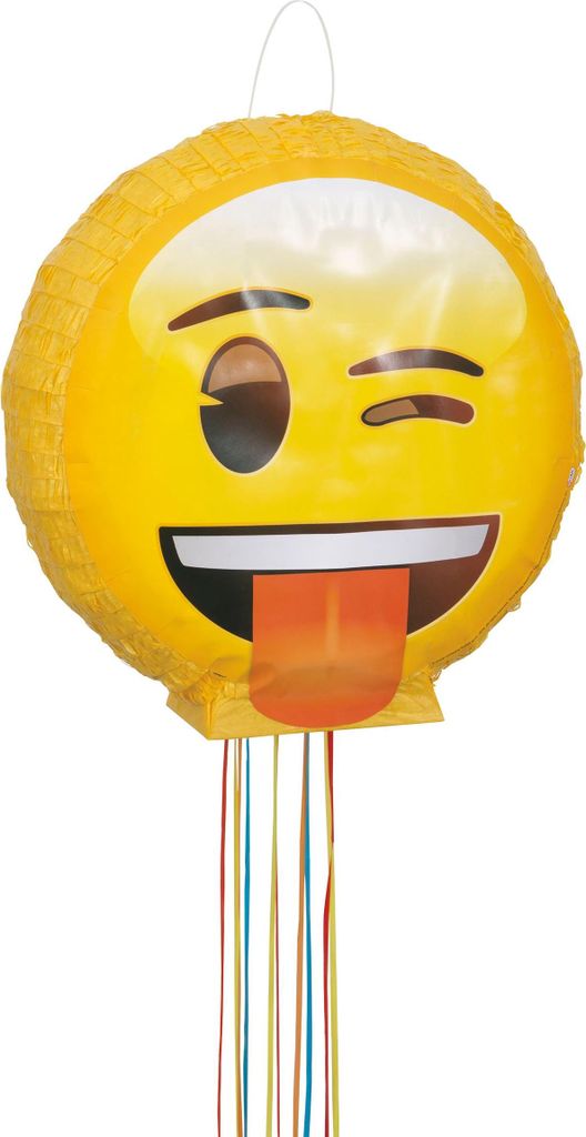 Frechdachs Emoji Zieh-Piñata 40 x 41cm