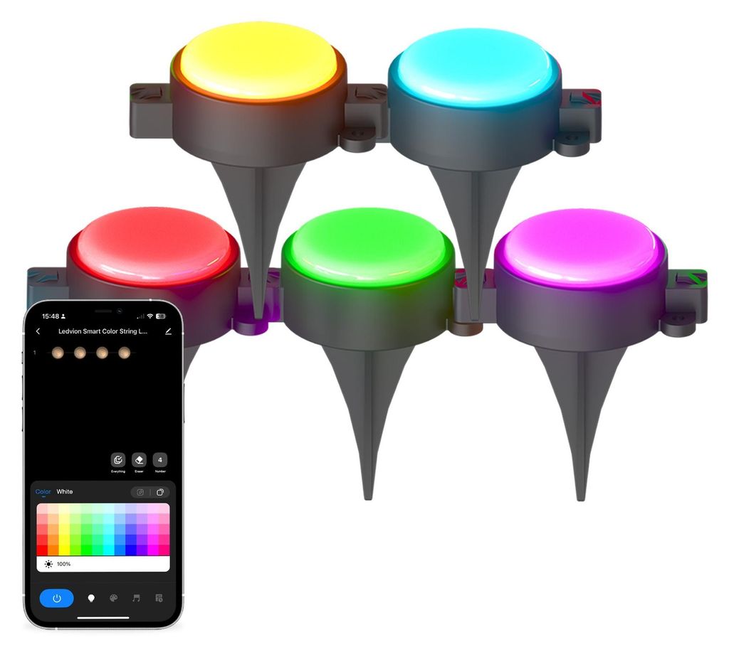Ledvion LED Gartenbeleuchtung IP65 24W Warmweiß Kaltweiss Produktbild 