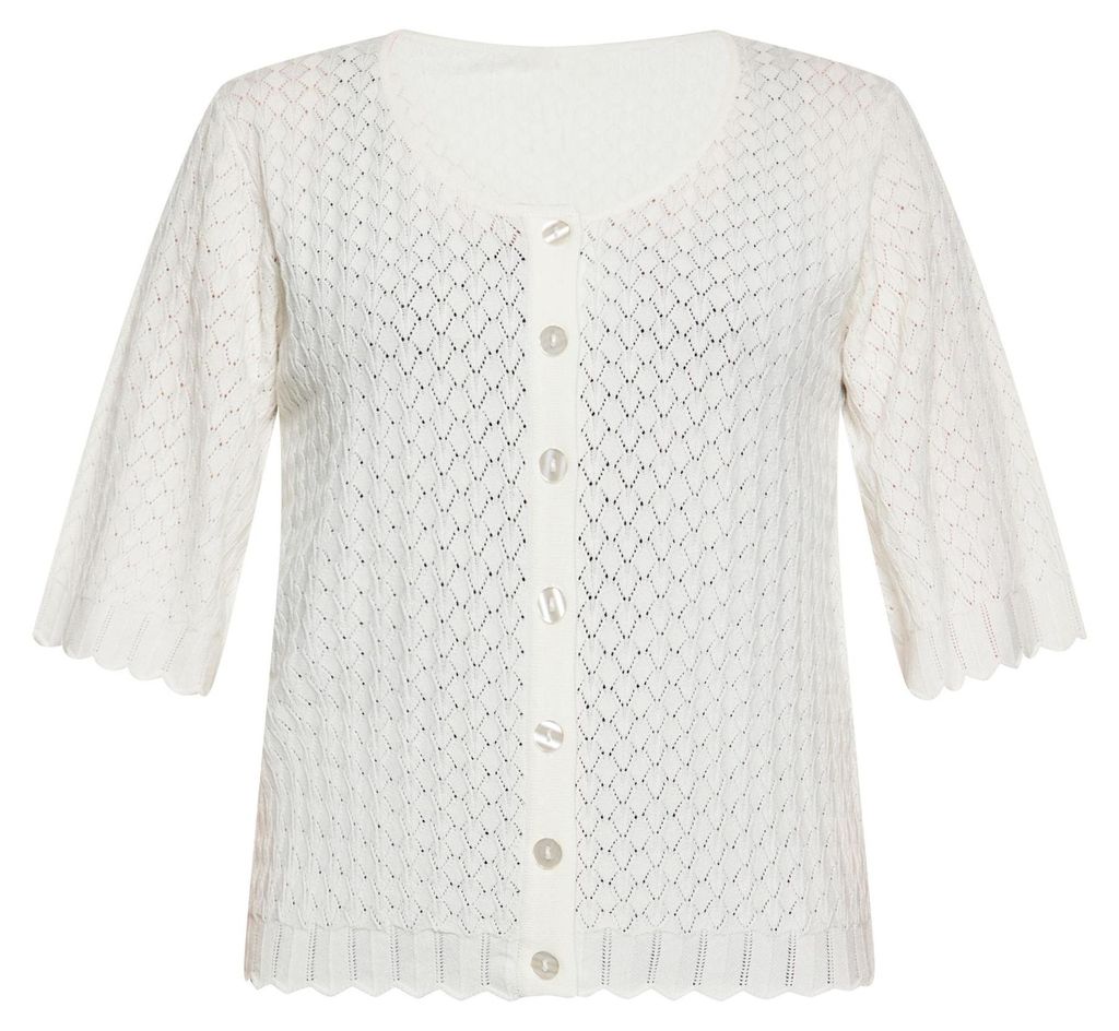 AODA damen strickjacke - wollweiss, XXL