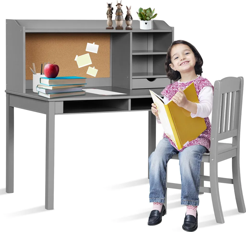 Ensemble bureau et chaise enfant pour devoirs et activités créatives
