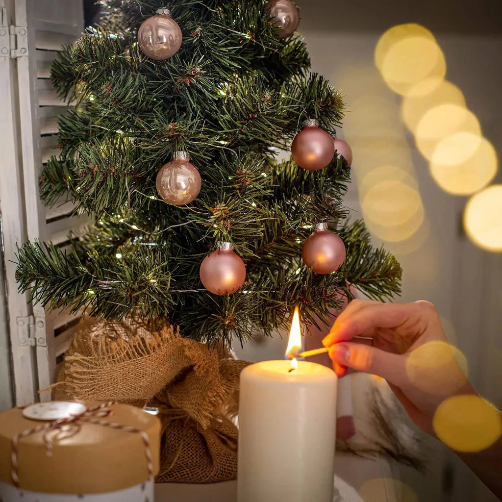 Sapin de Noël sans Épines et sans Entretien Mini Format Vert de Table
