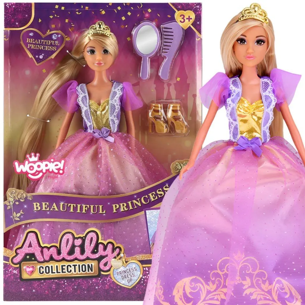 Poupée Mannequin Princesse Lili Woopie avec Kit de Coiffure Complet
