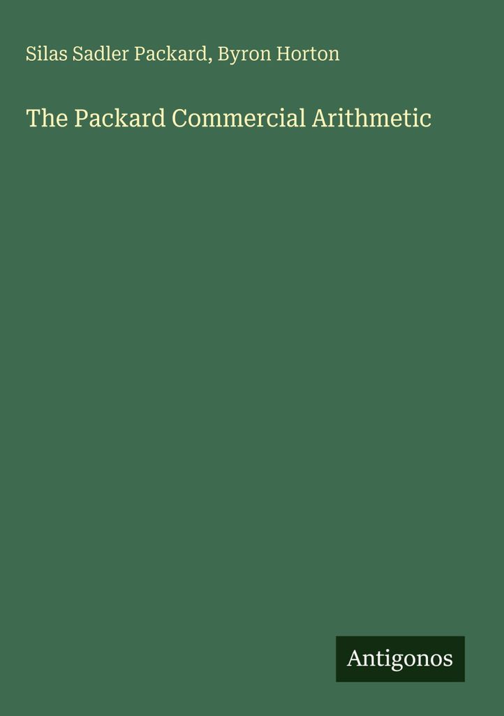 Die Packard Commercial Arithmetic