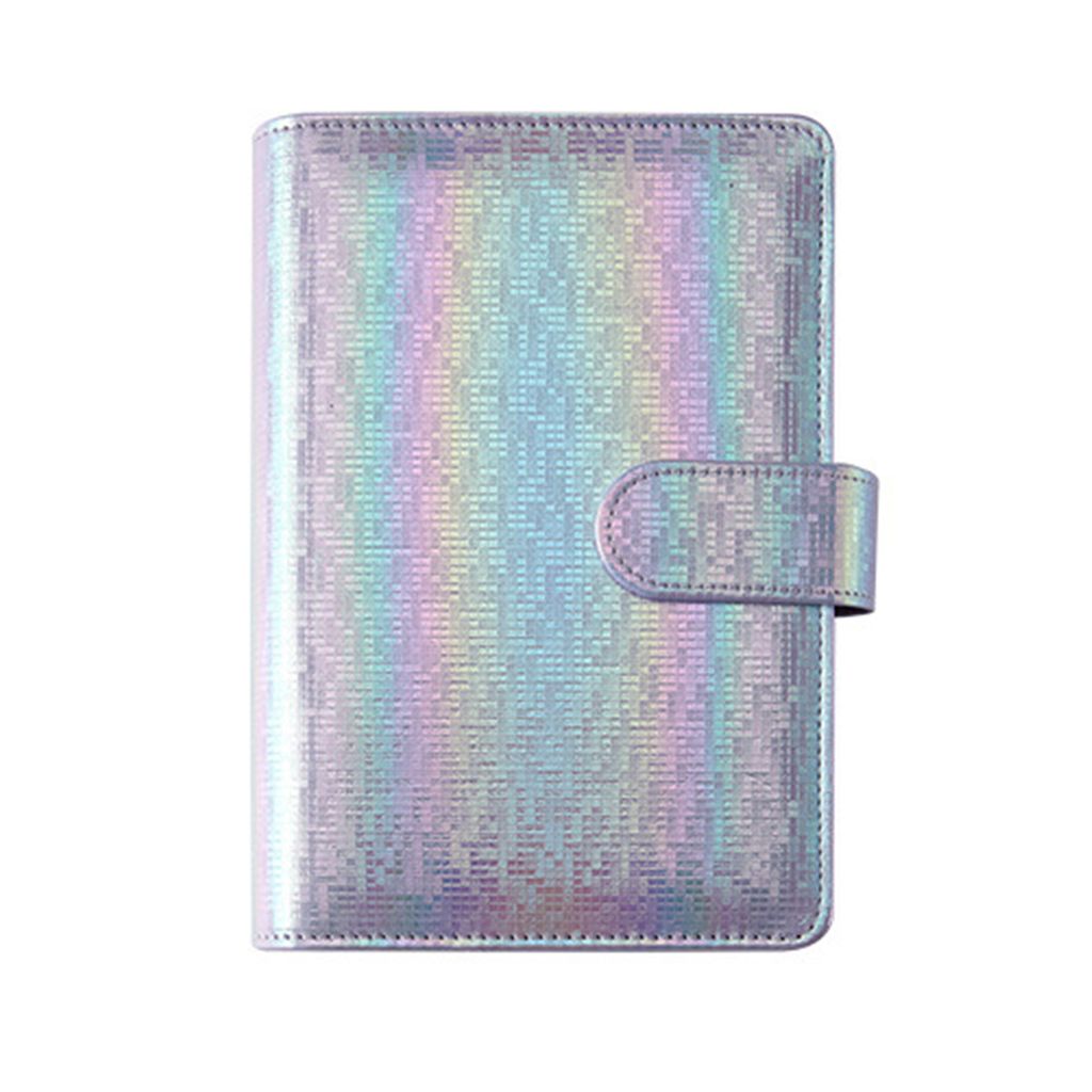 1 Set A6 Tagebuch Notebook Laser wasserdichte Magnetschnalle Staubdicht reibungsloses Schreibreisebuch für Schüler-Lila B
