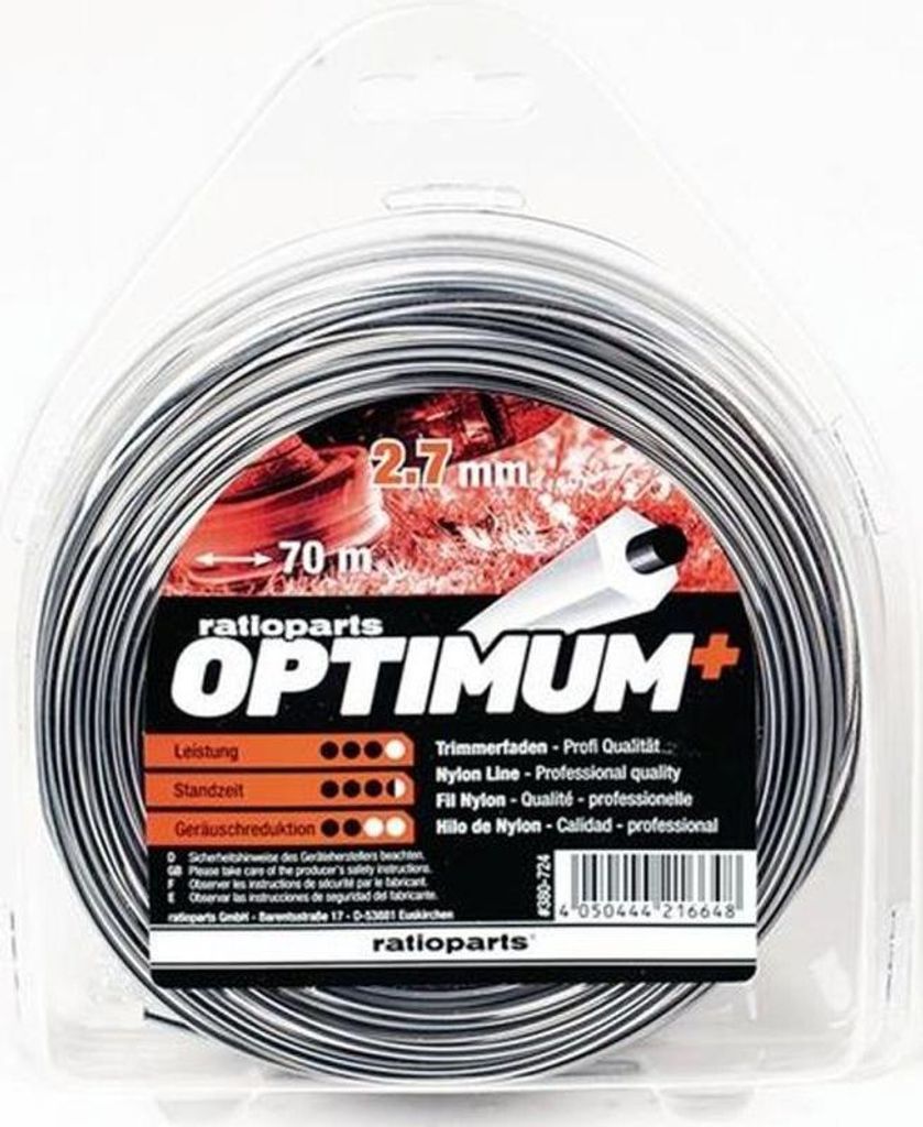 Nylonfaden Optimum Fadenstärke 2,7mm Fadenlänge 70m