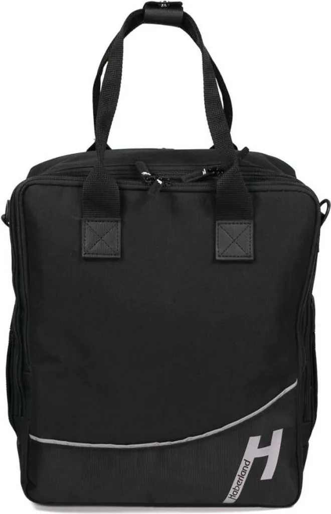 Sac à dos vélo anti-transpiration Haberland noir sacoche 2-en-1 pro