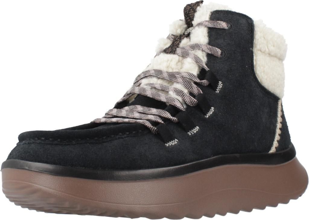 HEY DUDE WENDY PEAK APRES SUEDE COZSTIT Schwarz