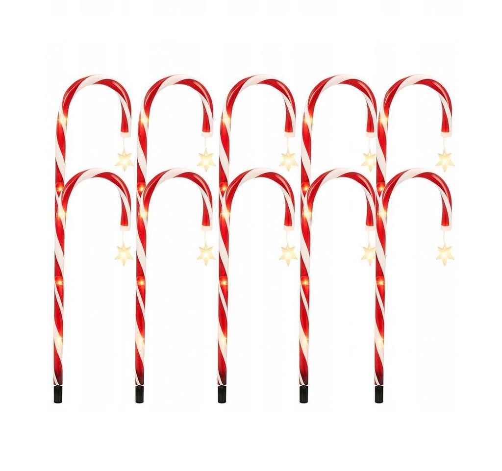 Zuckerstangen Garten Outdoor Deko LED Beleuchtung Produktbild 