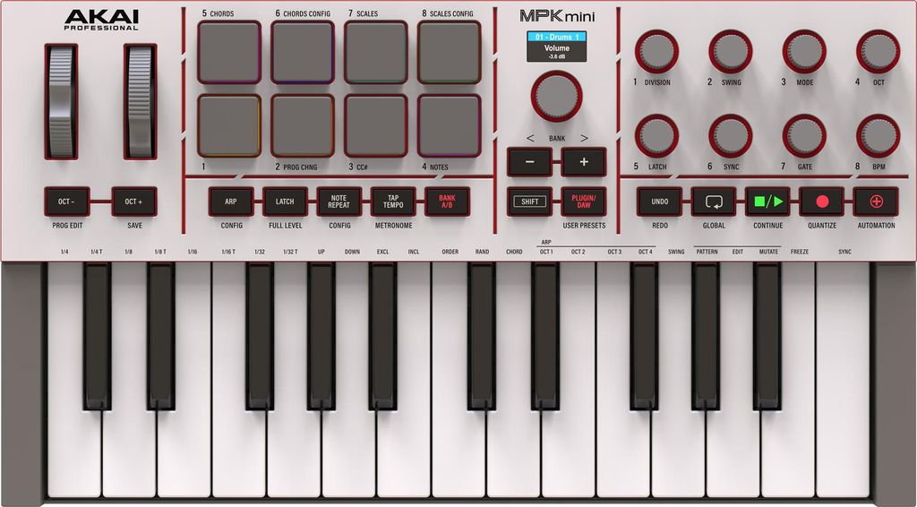 AKAI Professional MPK Mini IV Weiß Produktbild 
