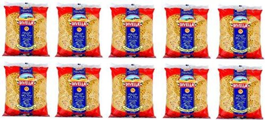 10x Pasta Divella 100% Italienisch N°65 Paternostini Rigati 500g