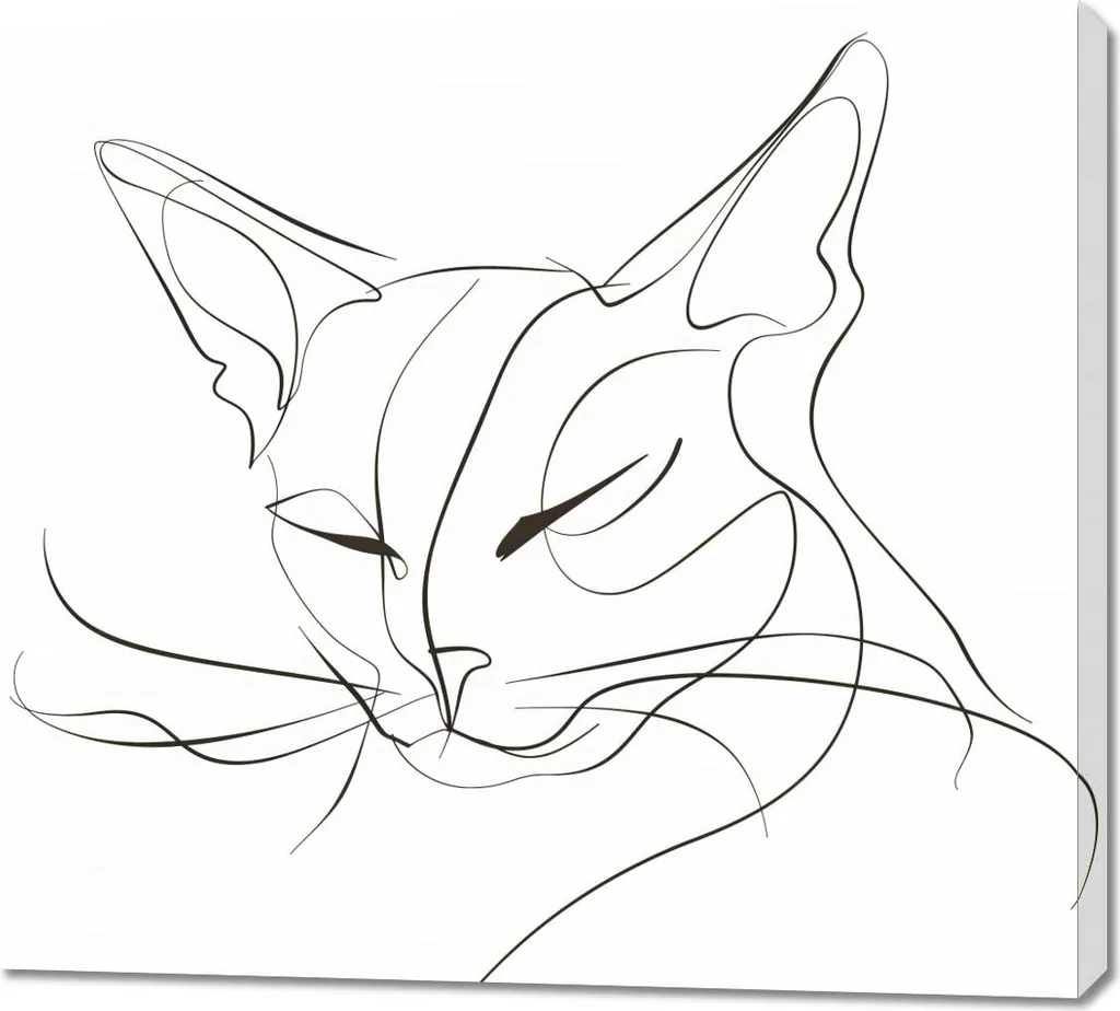 Tableau Chat 100x90 cm - Solution Déco pour Grand Mur Vide et Triste