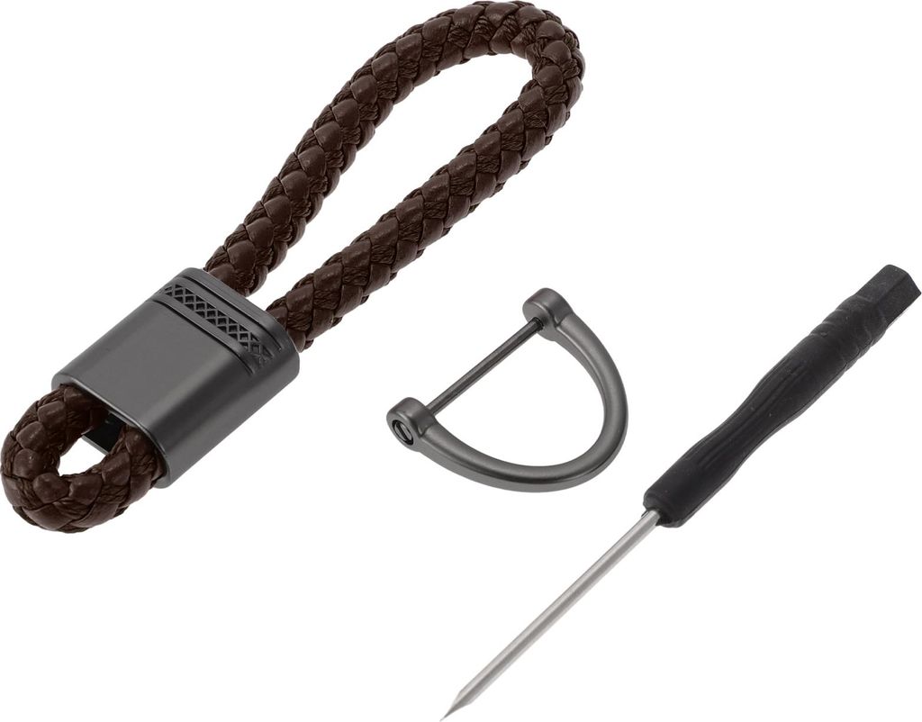 1 Set Universaler Autoschlüsselanhänger - Autoschlüsselanhänger für Zuhause für Frauen und Männer mit Ring, langlebig - Kunstleder Zinklegie...