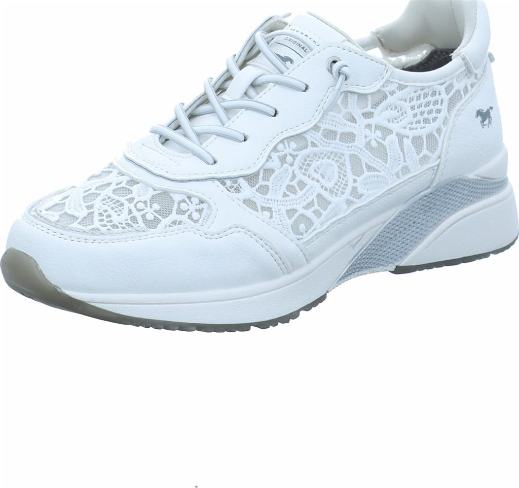 Mustang Sportliche Schnürschuhe Damen 32303436333935 Weiß 37 EU