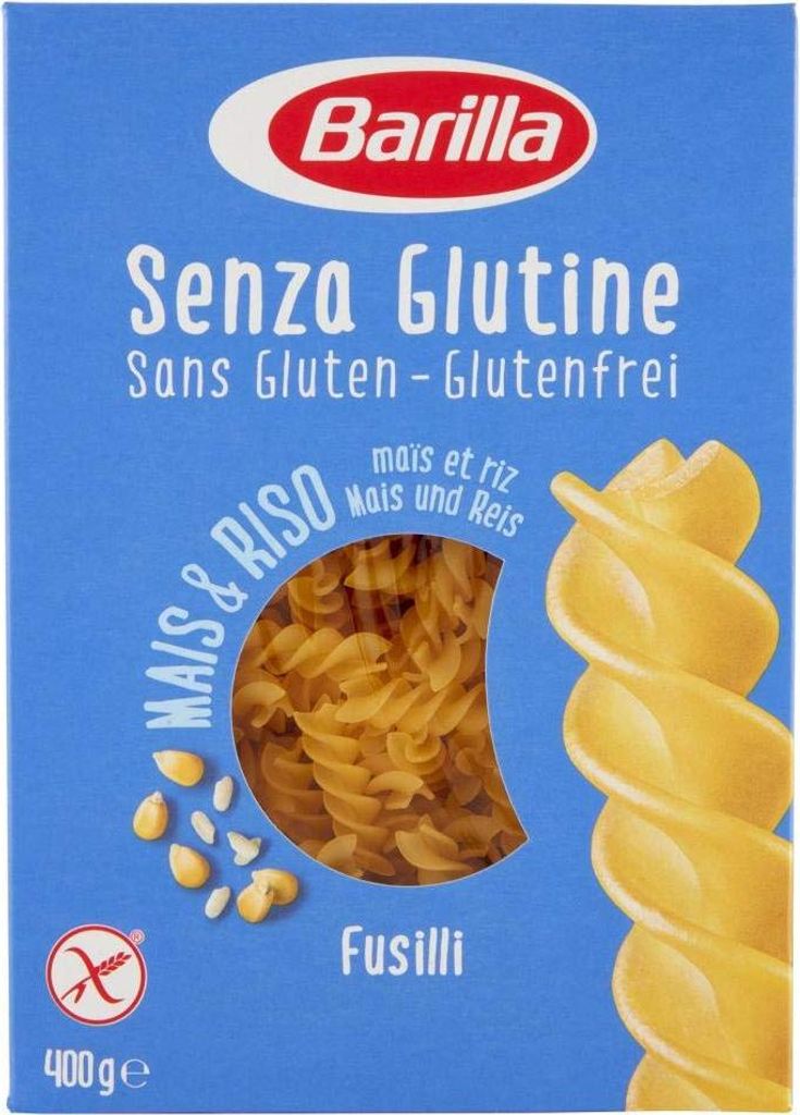 Barilla Fusilli Senza Glutine (Glutenfrei) 8 x 400g = 3200g