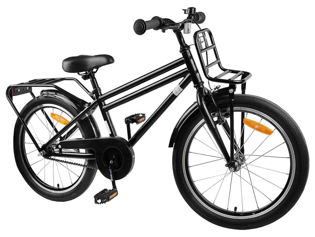 vidaXL Kinderfahrrad 20 Zoll für 6-11 Jahre alt Schwarz