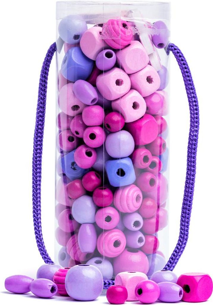 Woody Perlen in einer Tube - rosa