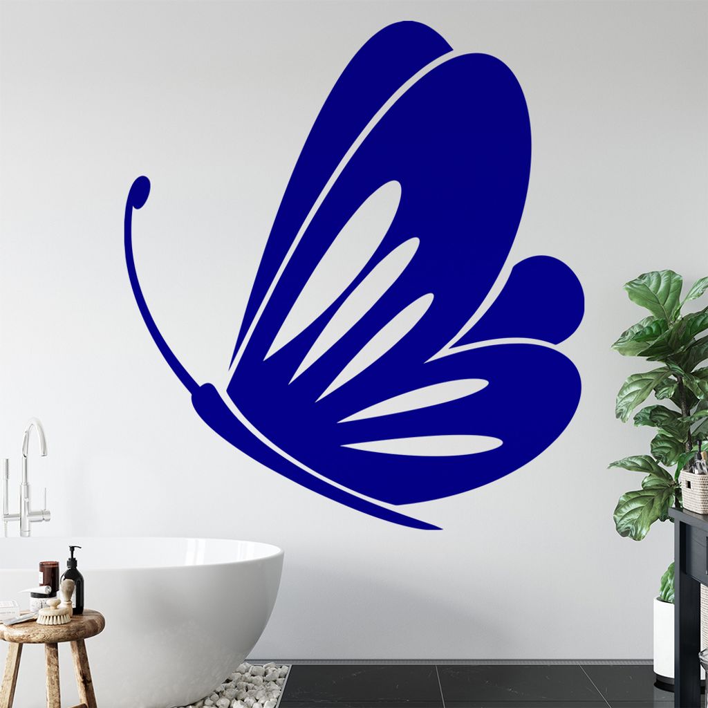 Schmetterling Nr. 1 Wandtattoo in 6 Größen - Wandaufkleber Wall Sticker - Dekoration, Küche, Wohnzimmer, Schlafzimmer, Badezimmer