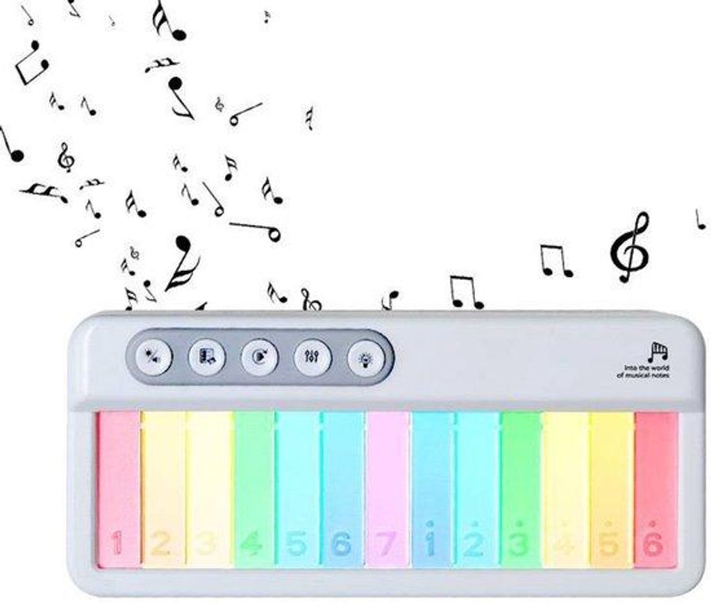 Elektronisches Regenbogenpiano-Musikinstrument für Kinder