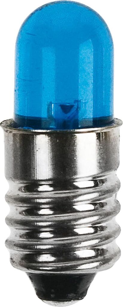 Leuchtdiode blau E10 Fassung (8mm)